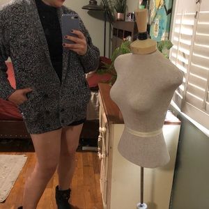 Vintage gray blazer sweater